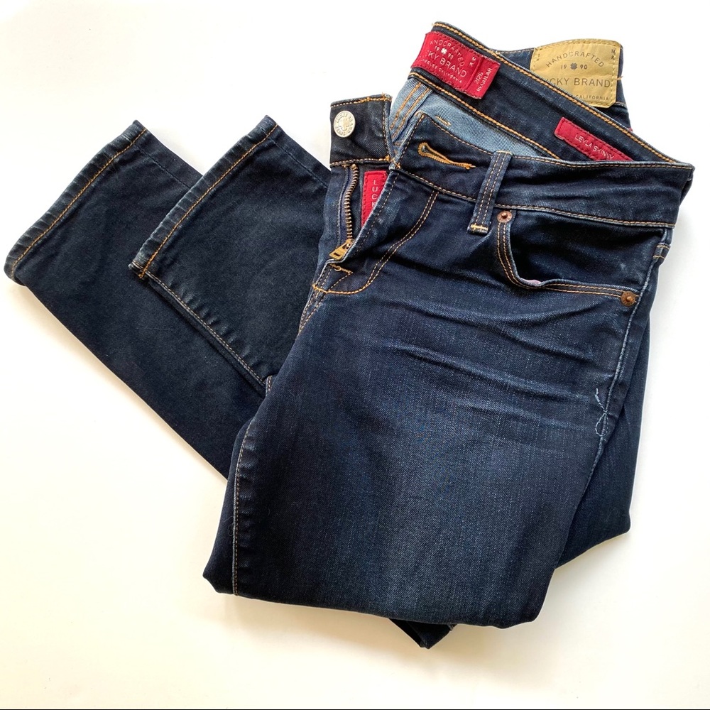 Lucky Brand Leyla Skinny Sz 2 / 26 Dark Wash Jeans